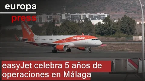 Miniatura de la cobertura del quinto aniversario de la base de easyJet en Málaga